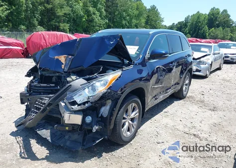 2015 Toyota Highlander Xle V6 from USA, damaged, VIN 5TDJKRFHXFS213687